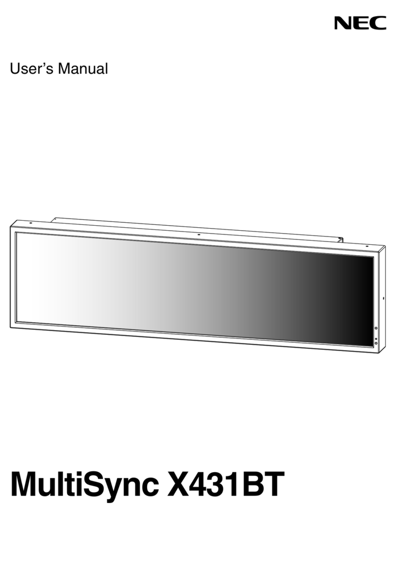 NEC MultiSync X431BT User manual NEC MultiSync X431BT User manual