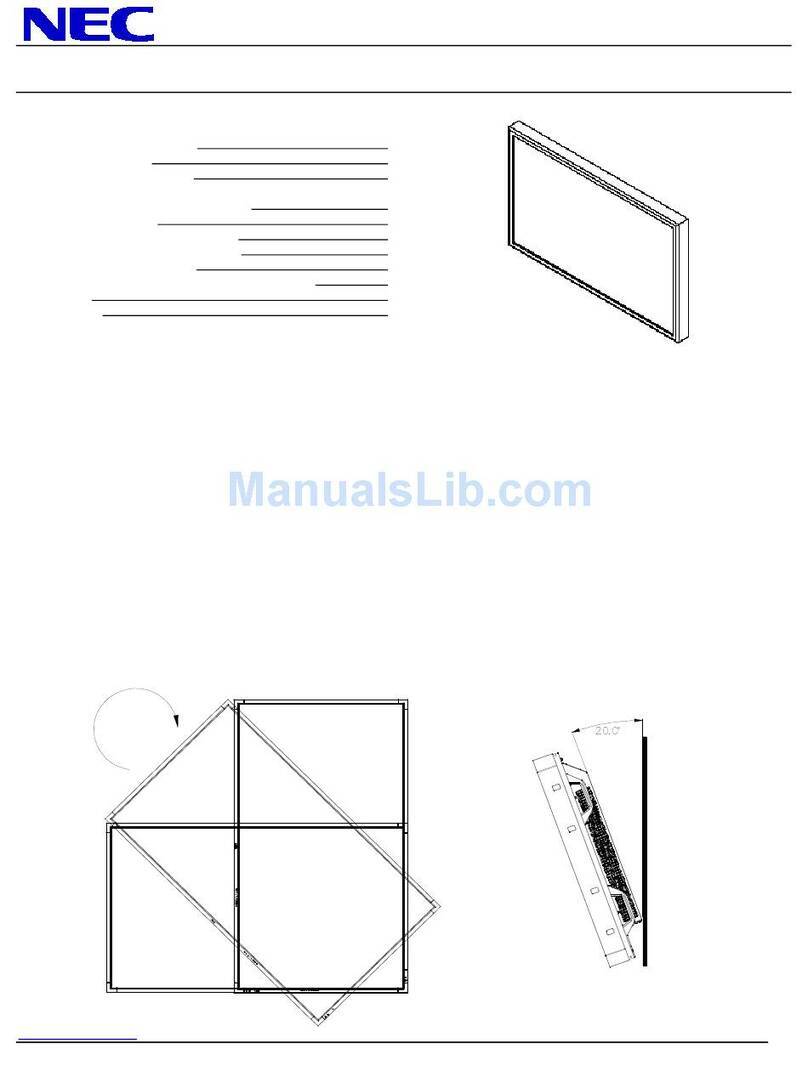 NEC MultiSync P462 User manual