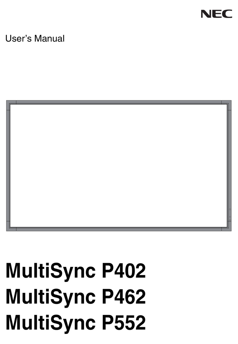 NEC MultiSync P402 User manual