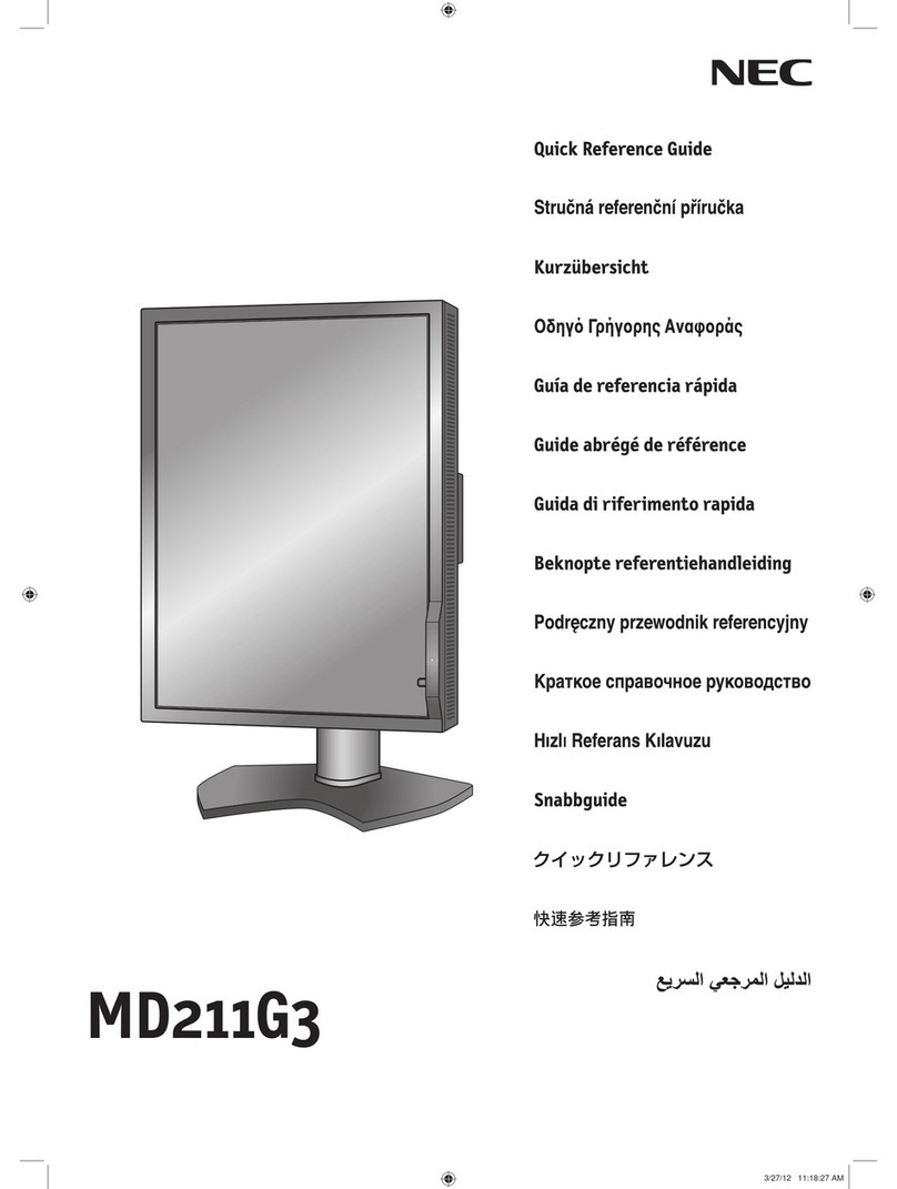 NEC MD211G3 User manual NEC MD211G3 User manual