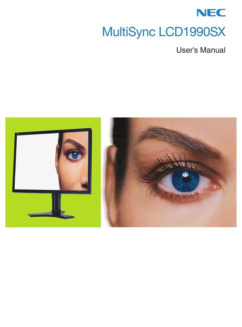 NEC LCD1990SX-BK - 1500:1 LCD With DVI User manual