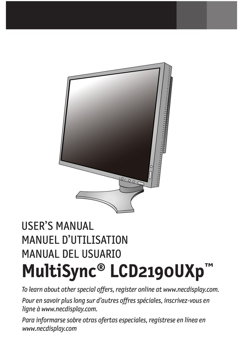 NEC LCD2190UXP-BK - MultiSync - 21.3" LCD... User manual