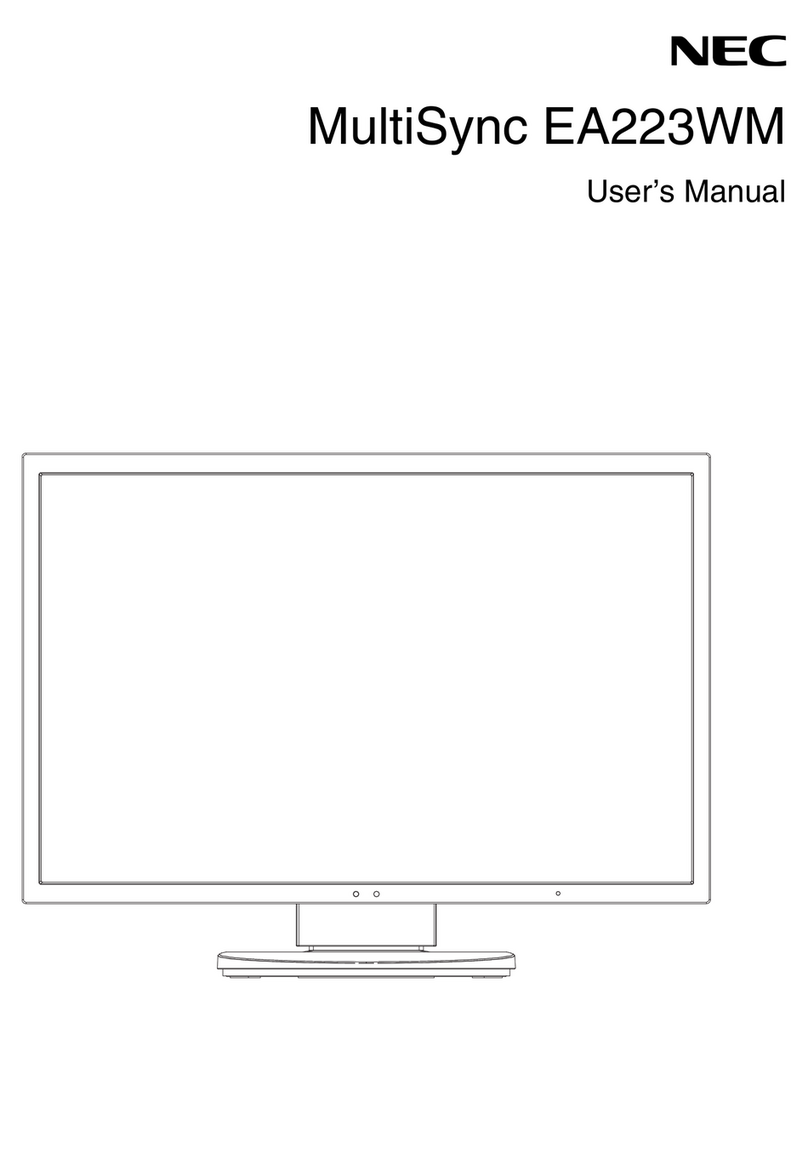 NEC EA223WM-BK User manual