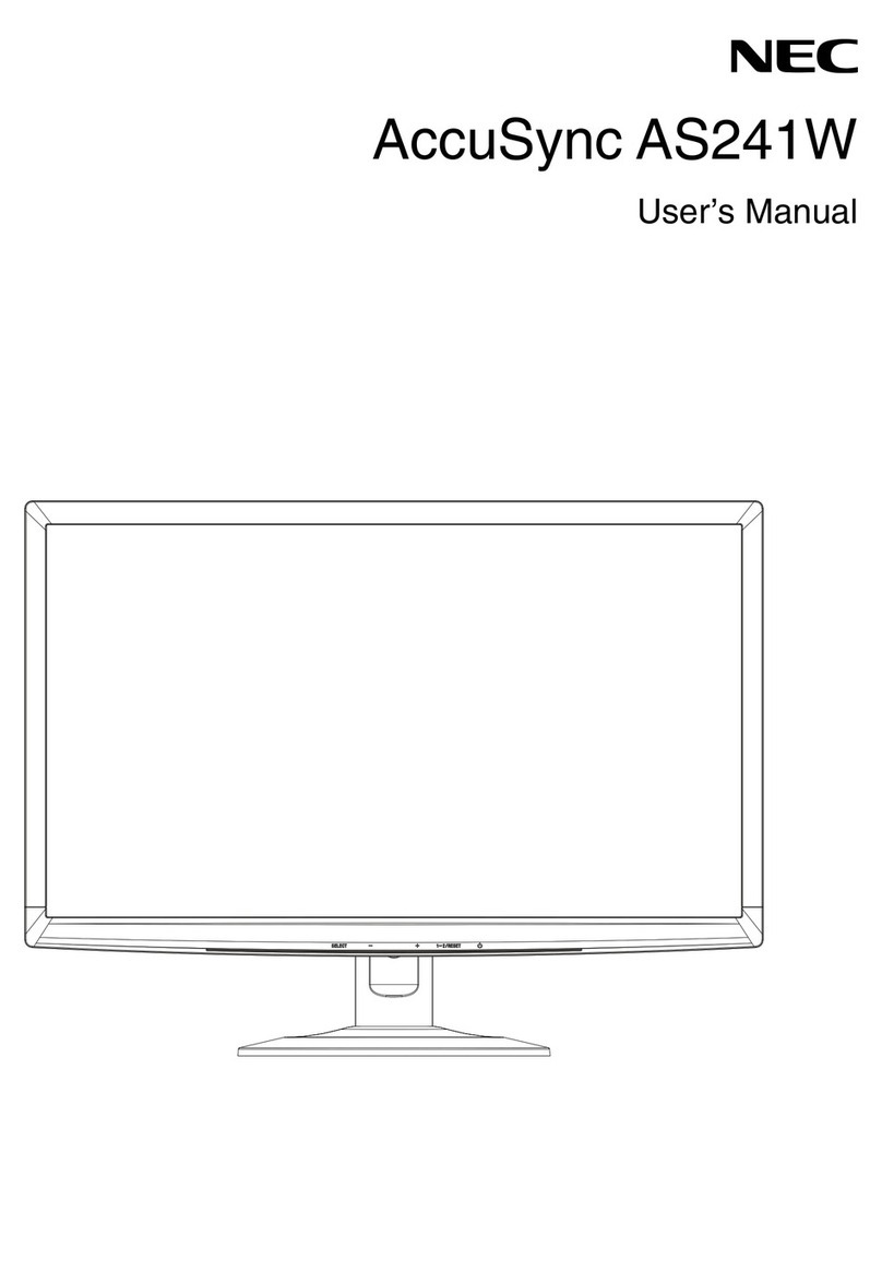 NEC AS241W-BK User manual