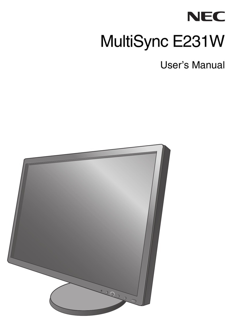 NEC E231W-BK User manual