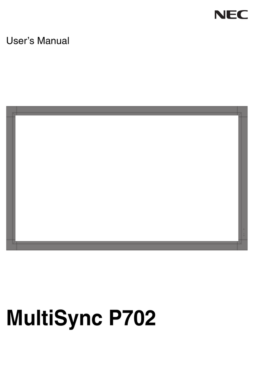 NEC MultiSync P702 User manual