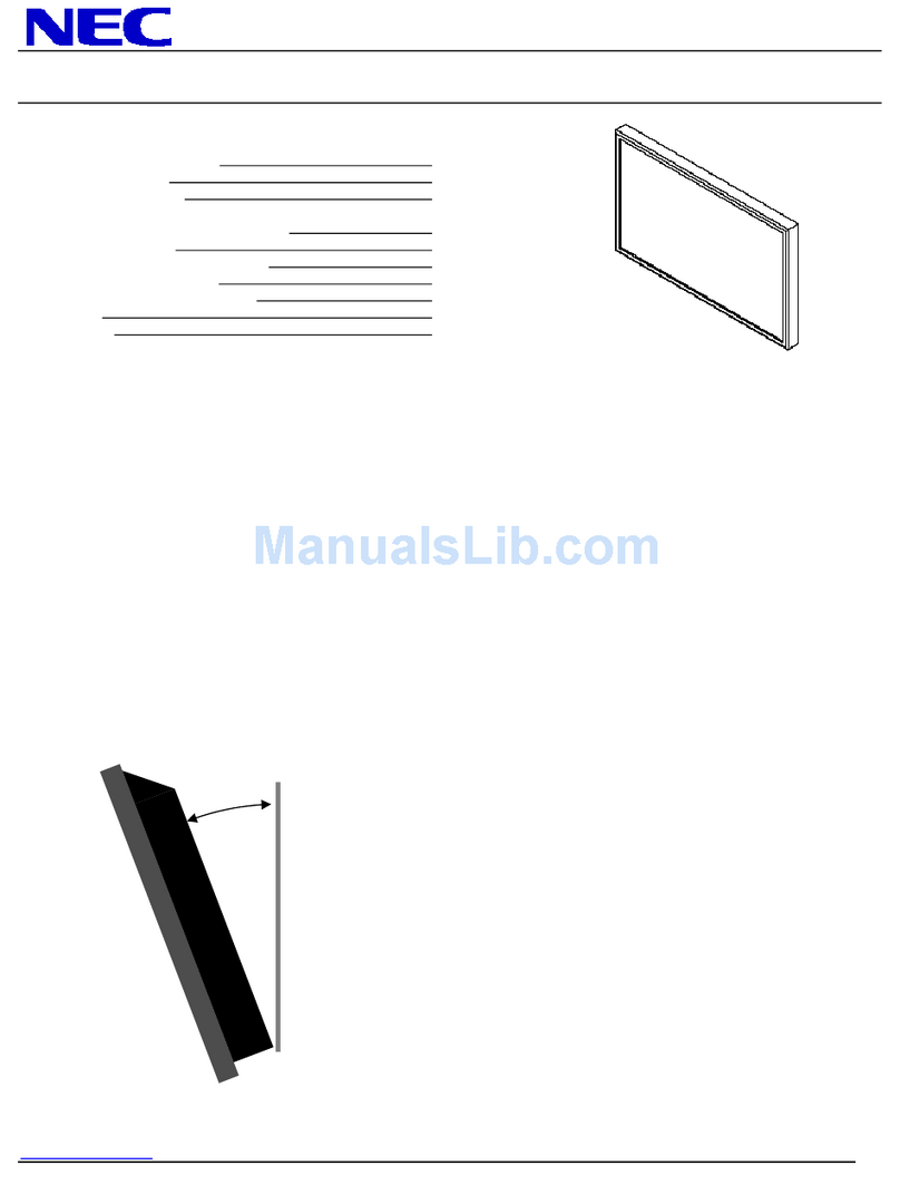 NEC MultiSync V651 User manual