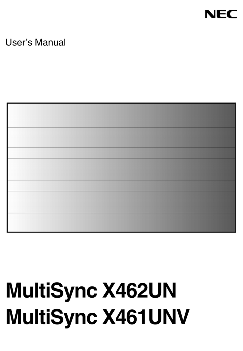 NEC MultiSync X461UNV User manual