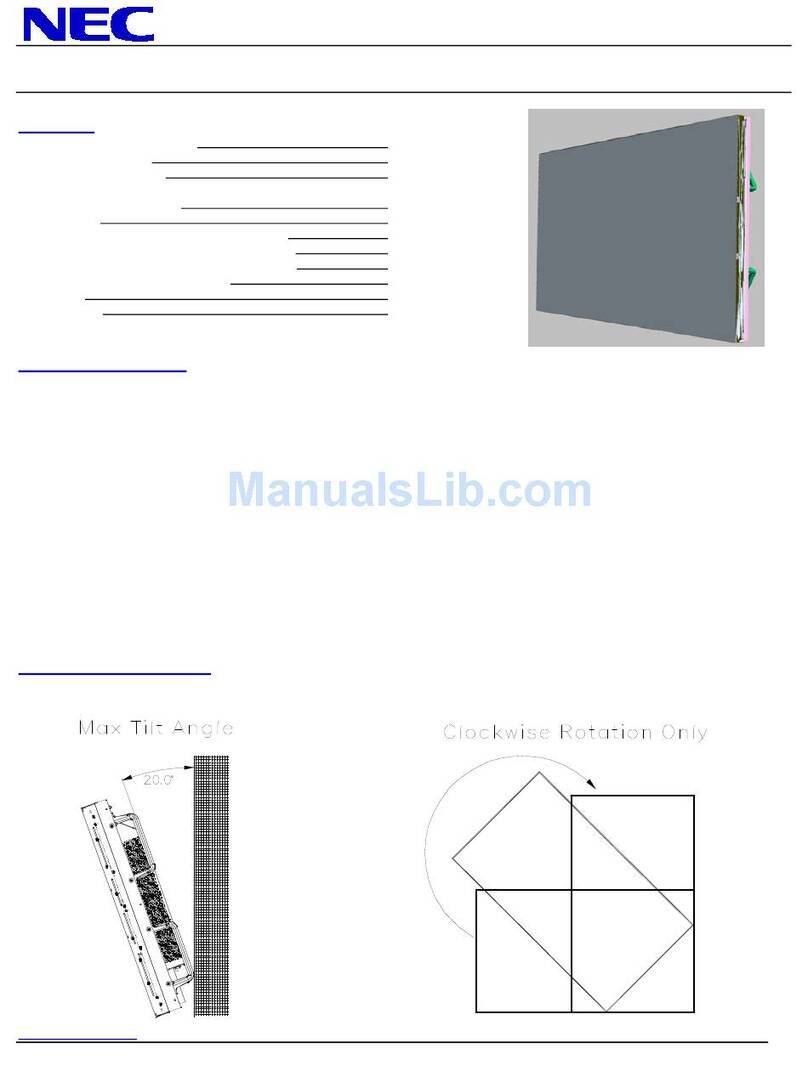 NEC MultiSync X551UN User manual