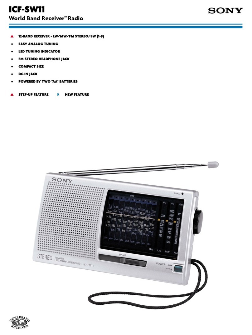 Sony ICF ICF-SW11 User manual