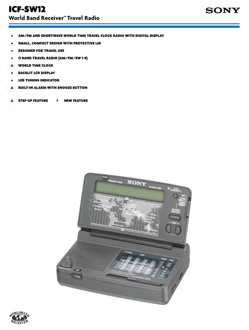Sony ICF-SW12 Specifications