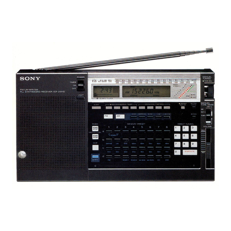 Sony icf 2010 operating instructions