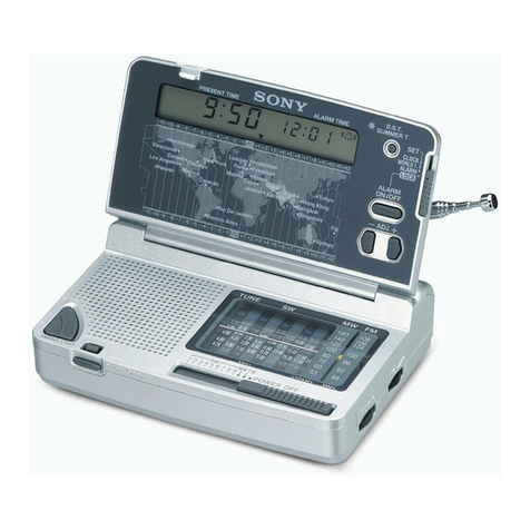 Sony ICF-SW12 operating instructions