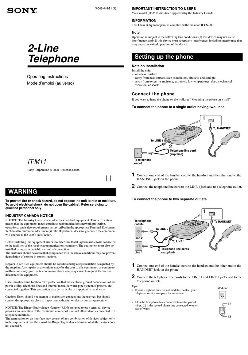 Sony IT-M11 User manual