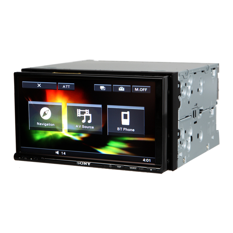 Sony XNV-660BT - 6.1" Av Navigation operating instructions