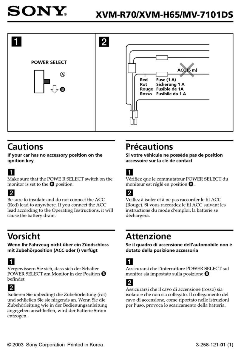 Sony MV7101DS - Mobile DVD Dream System Cautions on using