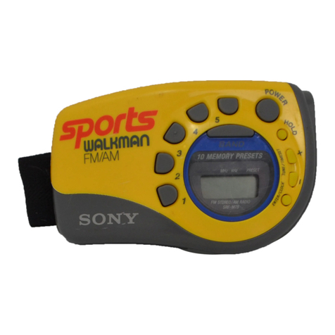 Sony Sports Walkman SRF-M78 User manual