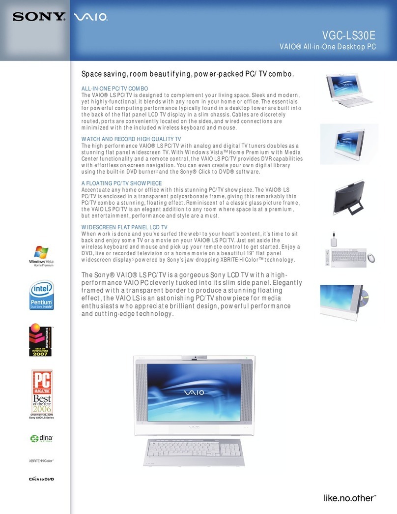 Sony VGC-LS30 User manual