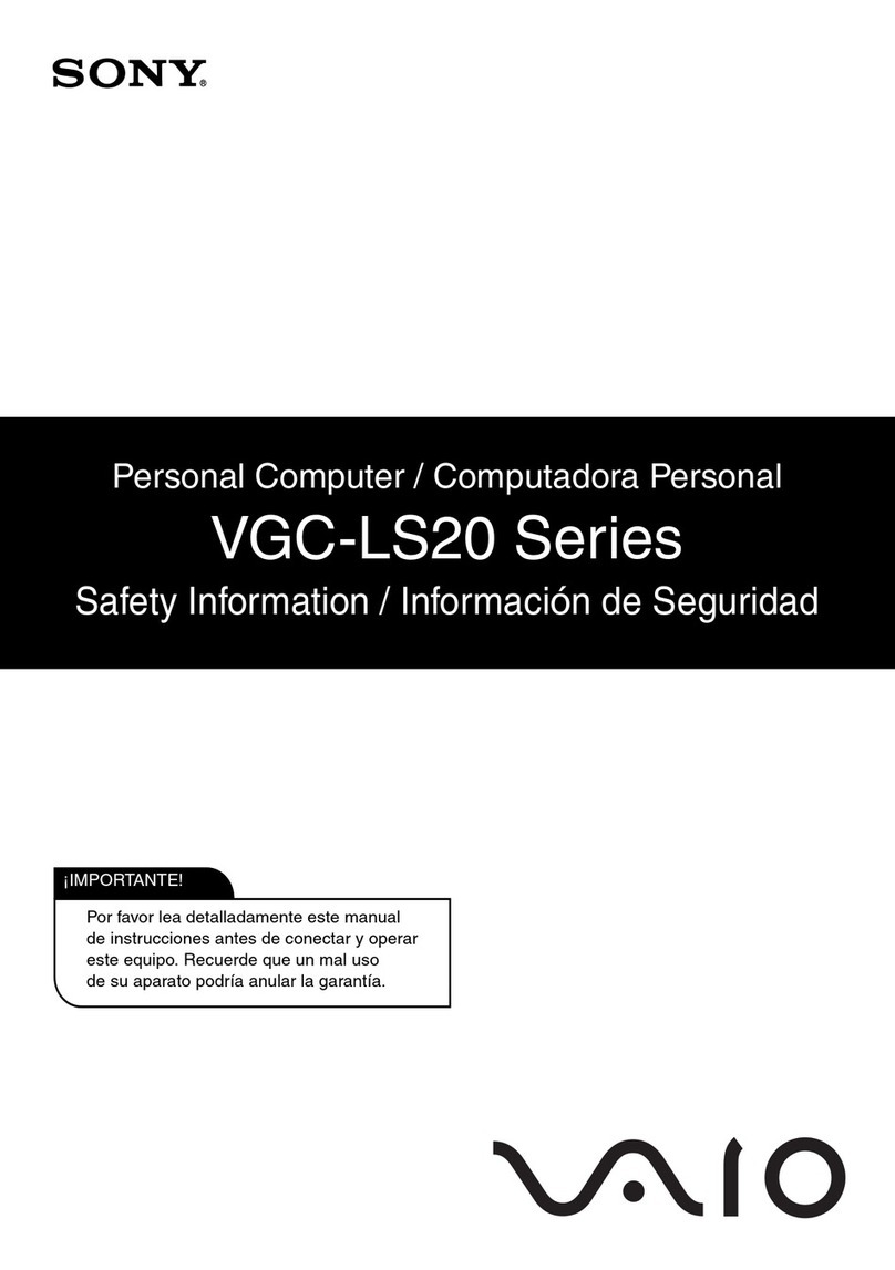 Sony VGC-LS20E Original instructions