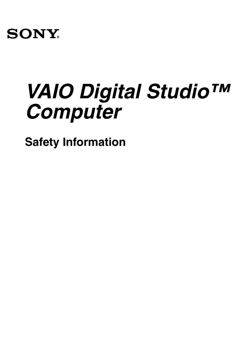 Sony VAIO PCV-RX700 Original instructions
