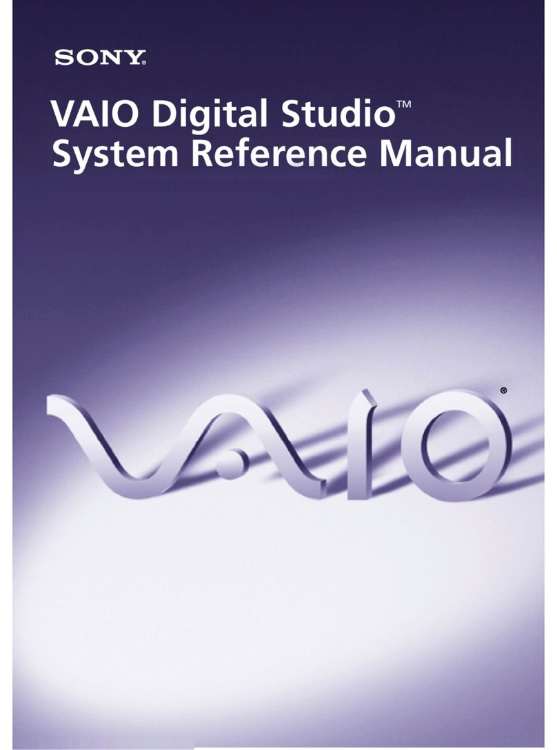 Sony VAIO Digital Studio PCV-RX590G User manual