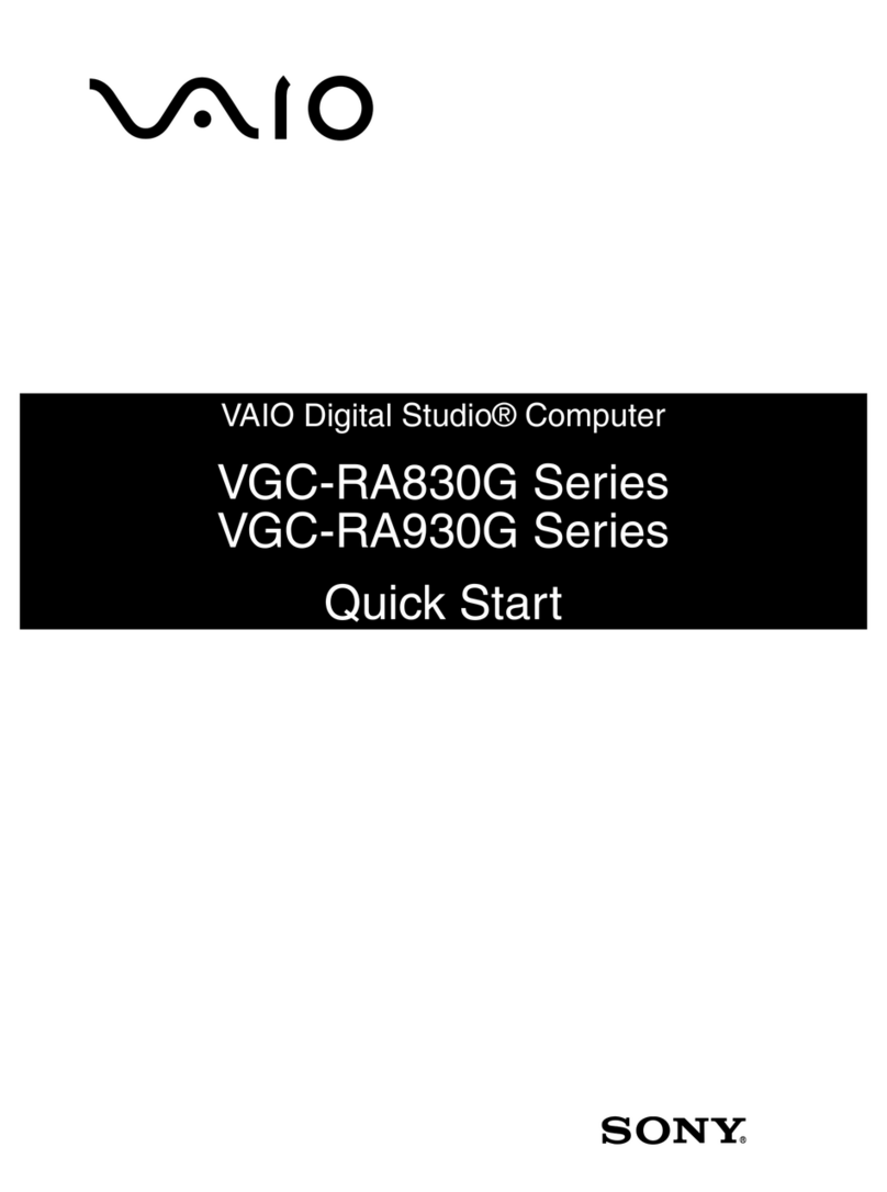 Sony VGC-RA930G User manual