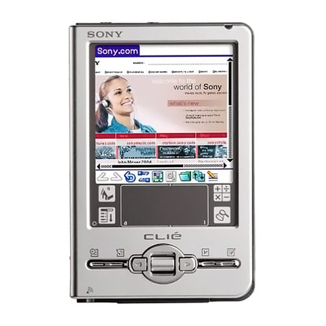 Sony CLIE PEG-TJ27 User manual