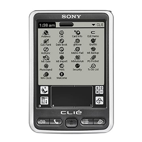 Sony PEG-SL10 - CLIE Handheld User manual