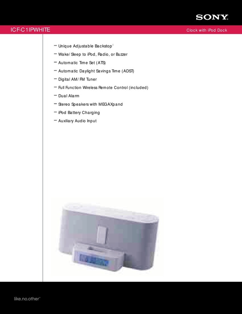 Sony ICF-C1iP Specifications