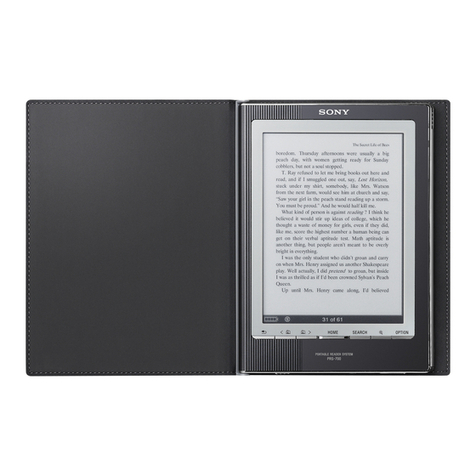 Sony PRS-700 - Portable Reader System User manual