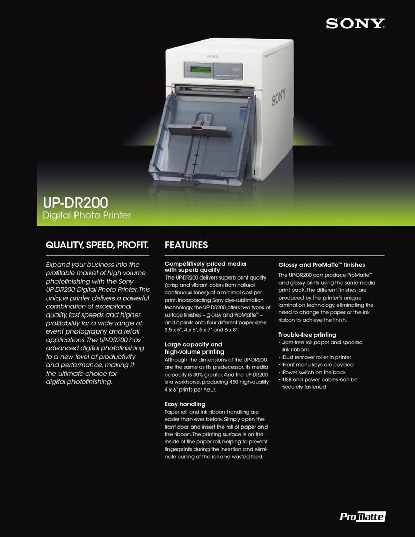 Sony UP-DR200 User manual