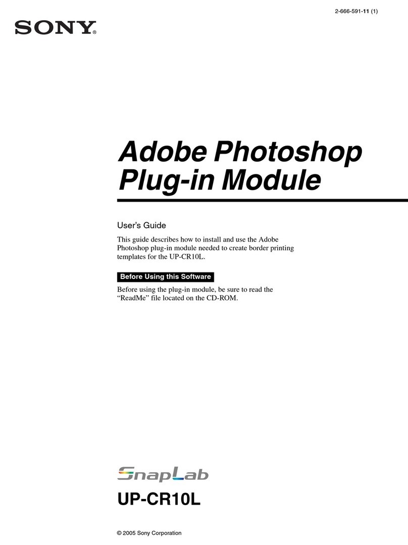 Sony UP-CR10L User manual Sony UP-CR10L User manual