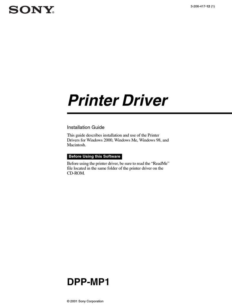 Sony DPP-MP1 User manual