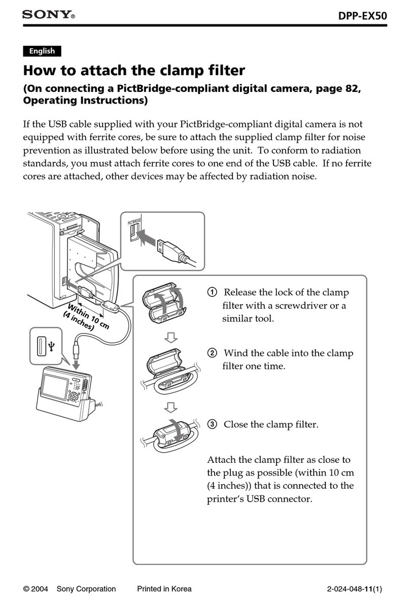 Sony DPP-EX50 User manual