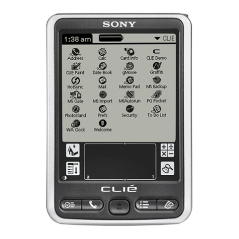 Sony PEG-SJ30 - Clie Color Handheld User guide