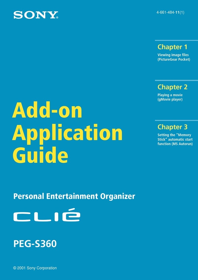 Sony CLIE PEG-S360 User guide