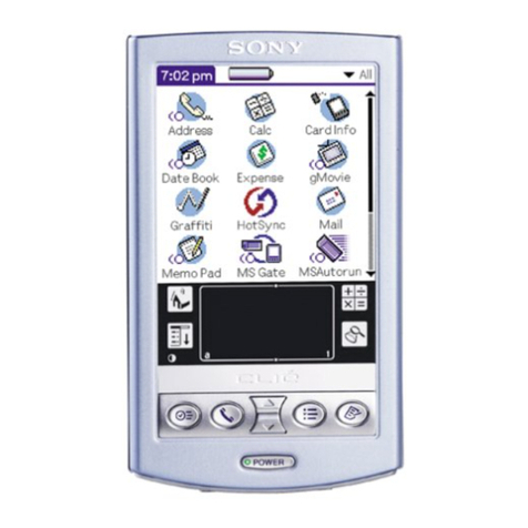 Sony CLIE PEG-N610C User manual