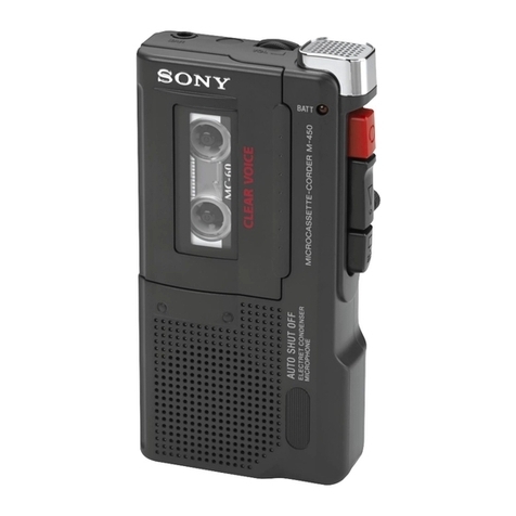 Sony Pressman M-450 User manual