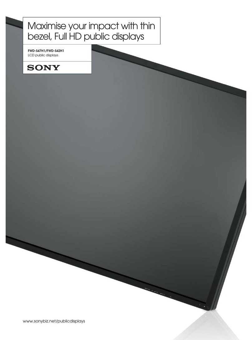 Sony FWDS42H1 - 42" LCD Flat Panel Display User manual
