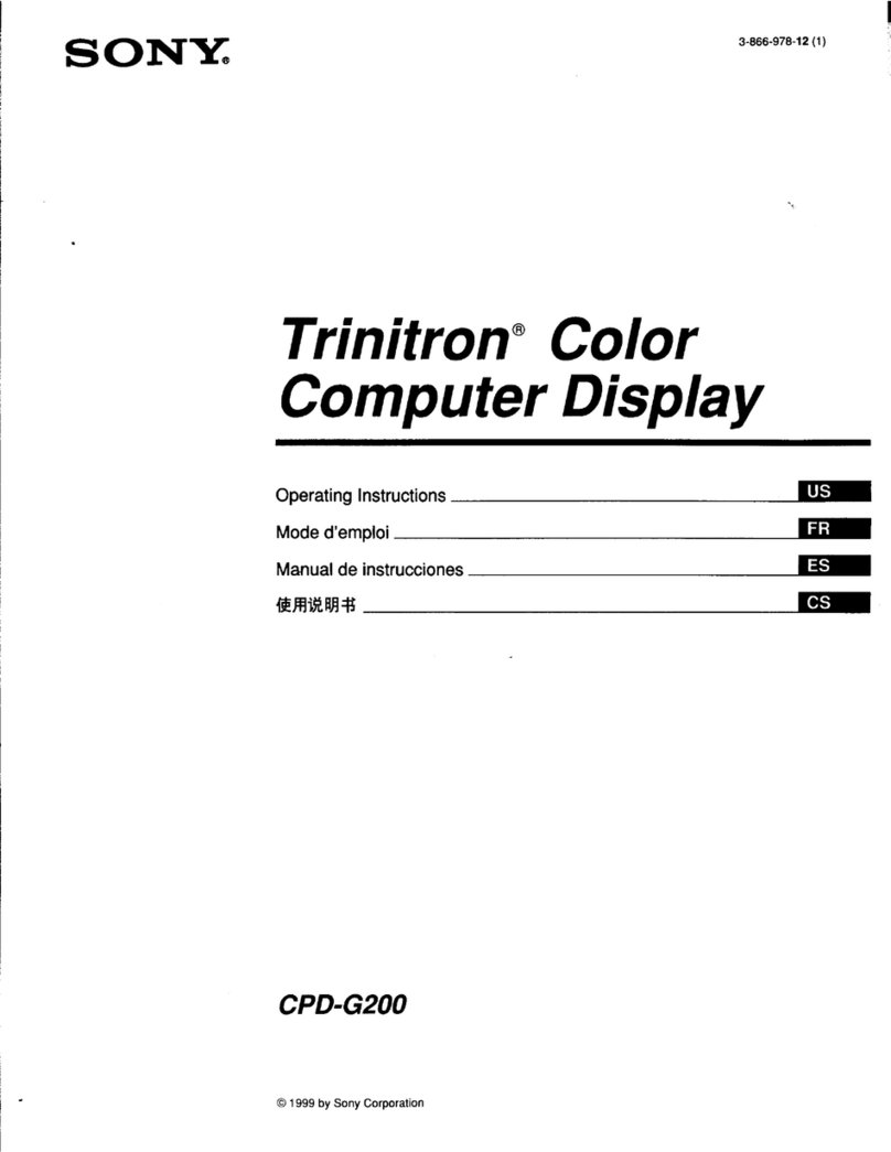 Sony Trinitron CPD-G200 User manual