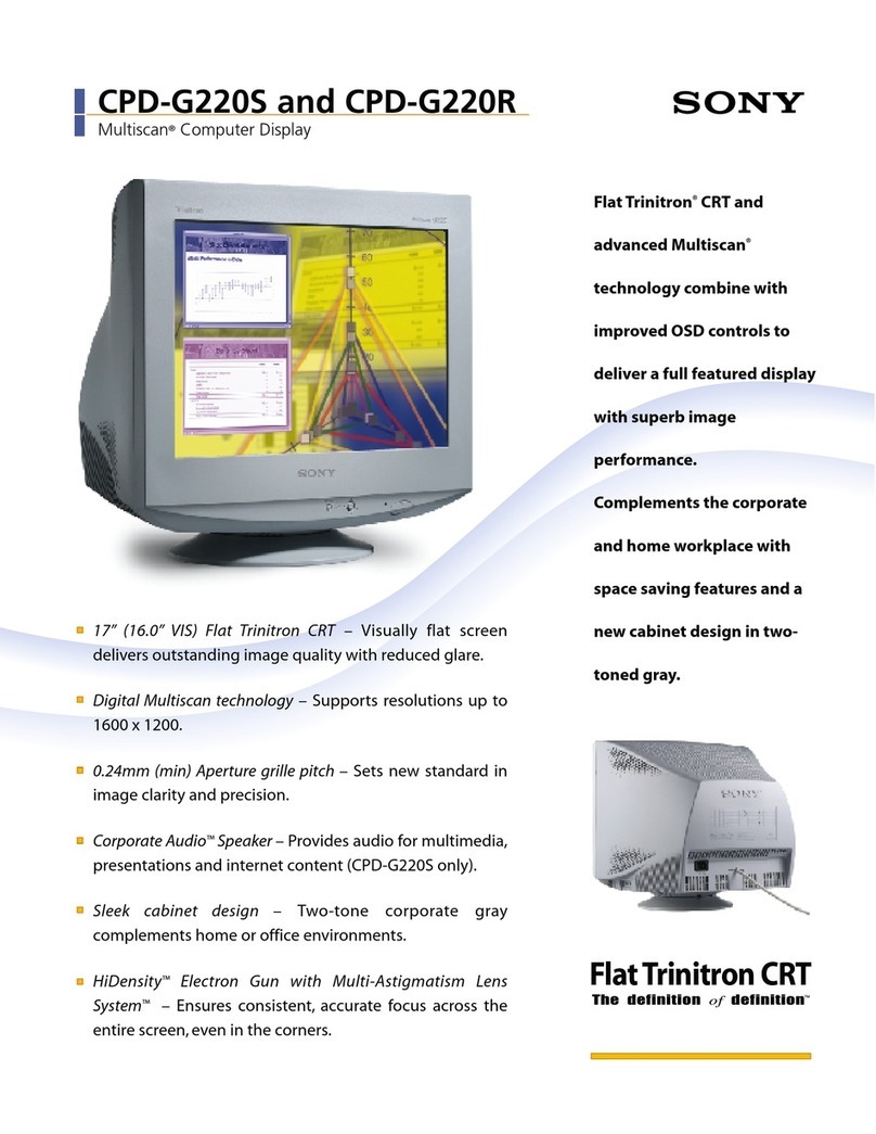 Sony Trinitron CPD-G220S User manual