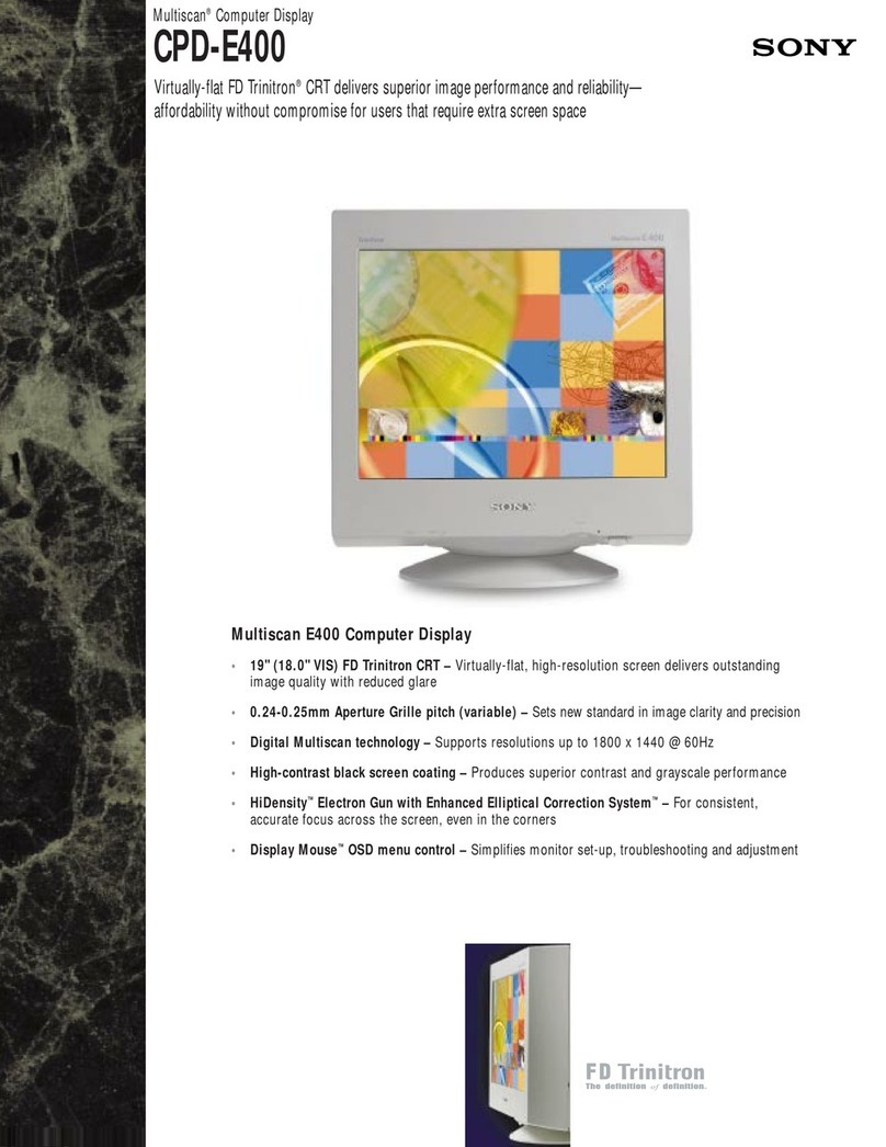 Sony Trinitron CPD-E400 User manual