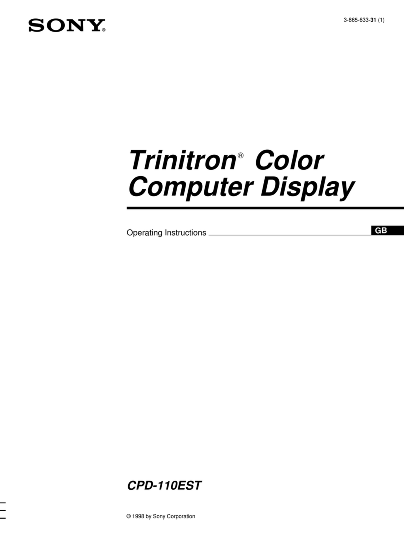 Sony CPD-110ES User manual