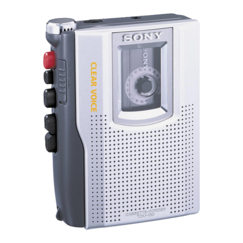 Sony TCM 150 - Cassette Recorder User manual