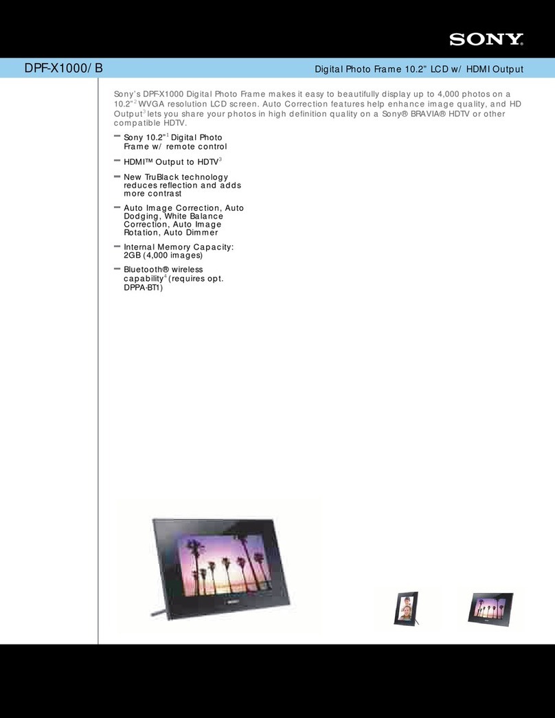 Sony DPF-X1000 User manual