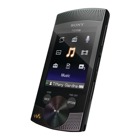 Sony NWZ-S545 - 16gb Walkman Digital Music Player User manual