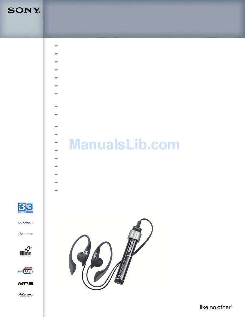 Sony NW-S205F - Network Walkman User manual