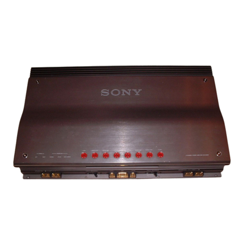 Sony XM-2000R operating instructions
