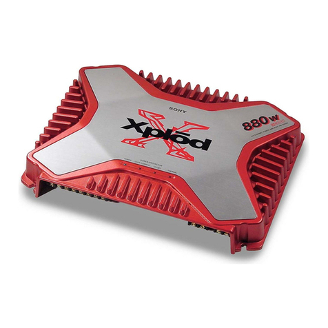 Sony XM-475GSX Marketing Specifications, Connections... operating instructions