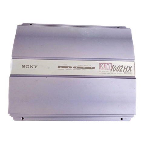 Sony XM-1002HX operating instructions